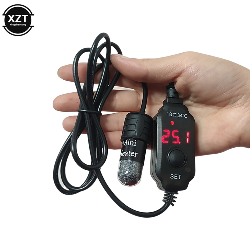 Aquarium Heater Submersible - Mini USB ładowanie akwarium pręt grzejny