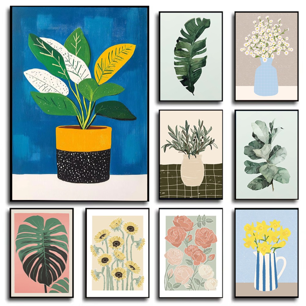 Live Plant Fertilizer - Plakat Artystyczny z Kwiatami Ogrodowymi, Ilustracja