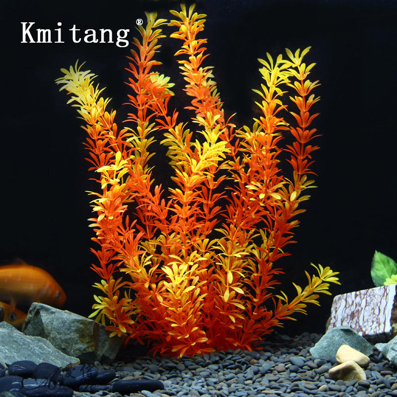 Aquarium Fish Farm - 100 cm Duże Sztuczne Rośliny Tropikalne,