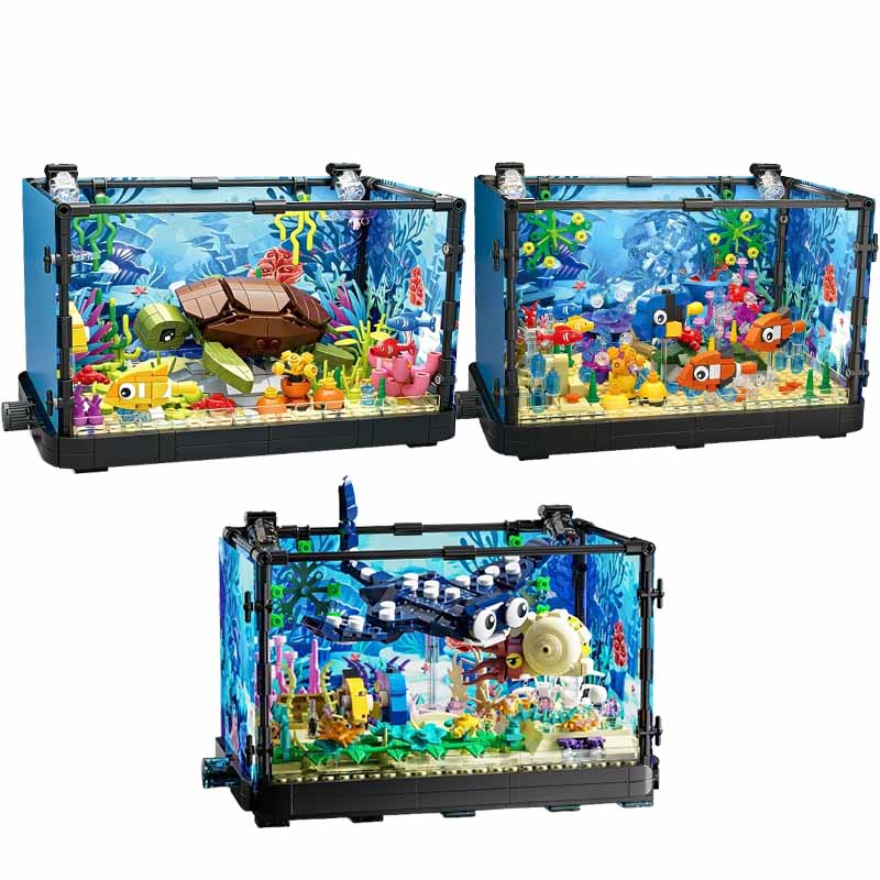 Aquarium Fish Farm - Zestaw klocków do budowy akwarium ze