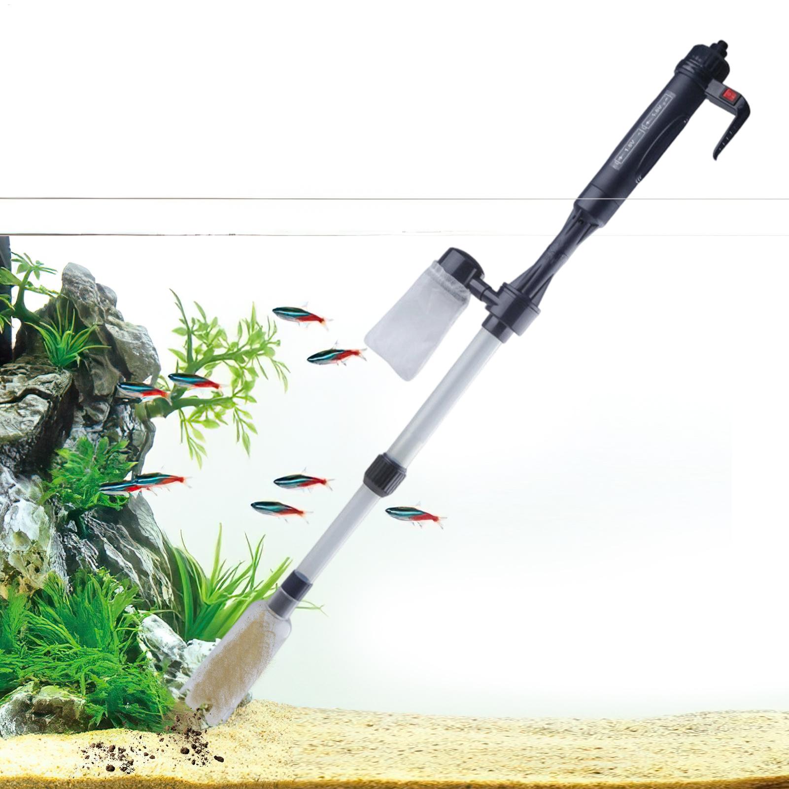 Gravel Vacuum Cleaner - Odkurzacz akwariowy z regulowanym teleskopowym uchwytem,