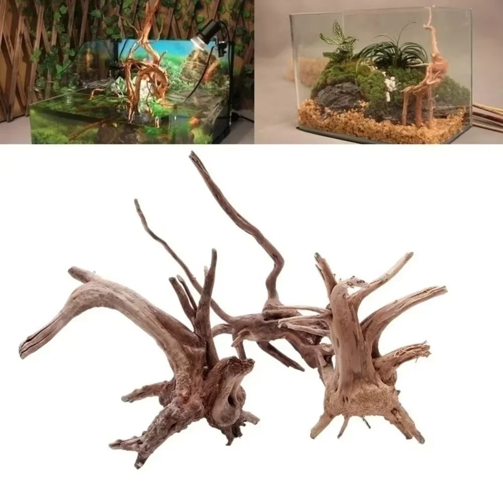 Aquarium Fish Farm - (15-20cm) Naturalny drewniany element dekoracyjny do