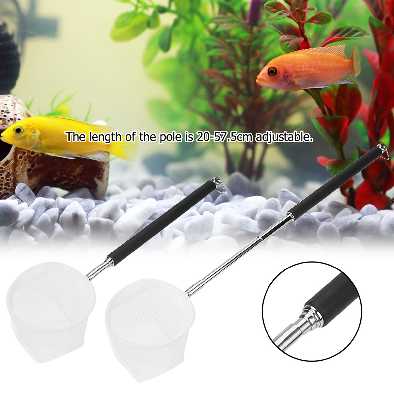 Regulowana siatka do akwarium  – Aquarium Fish Net Small recenzja i cena