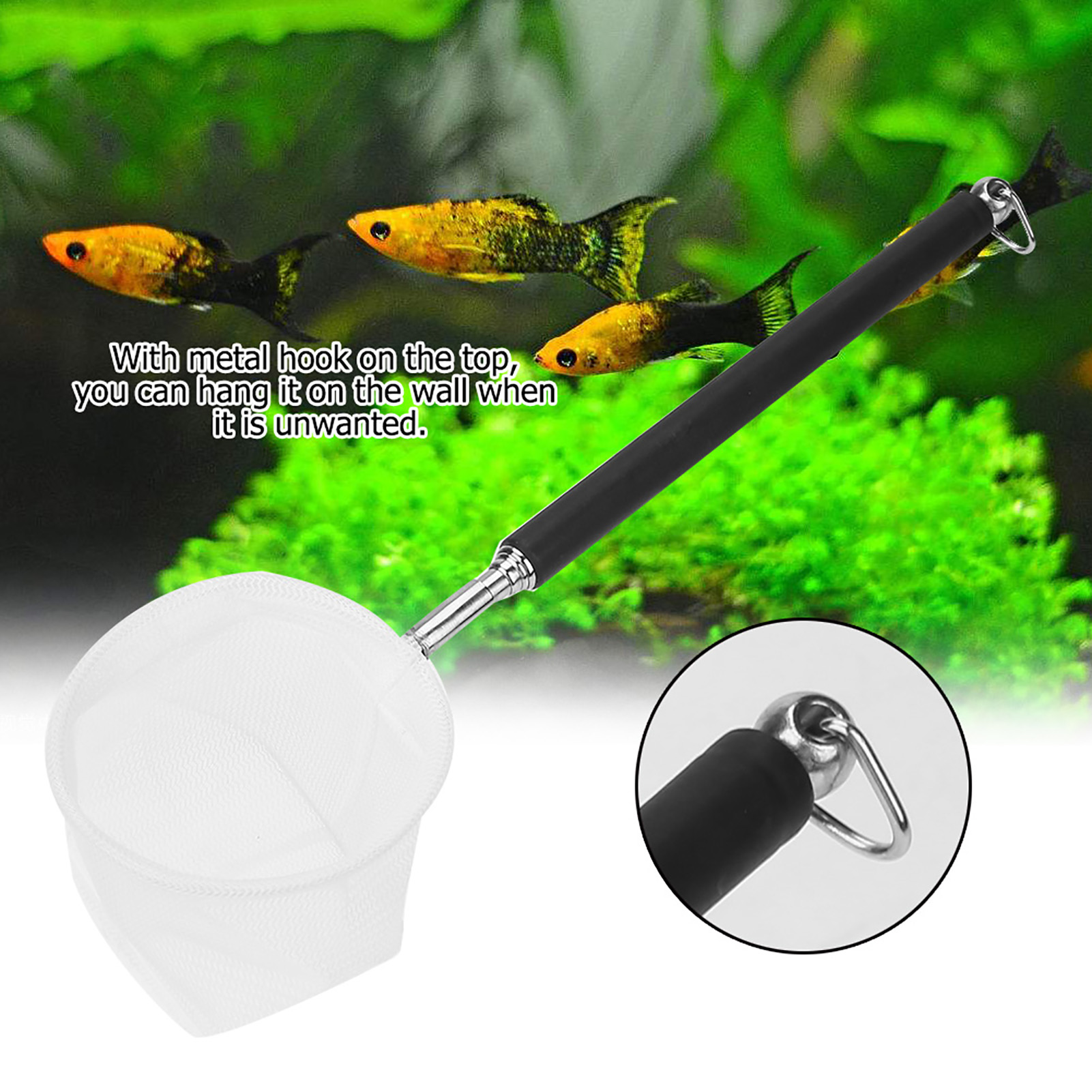 Regulowana siatka do akwarium  – Aquarium Fish Net Small recenzja i cena