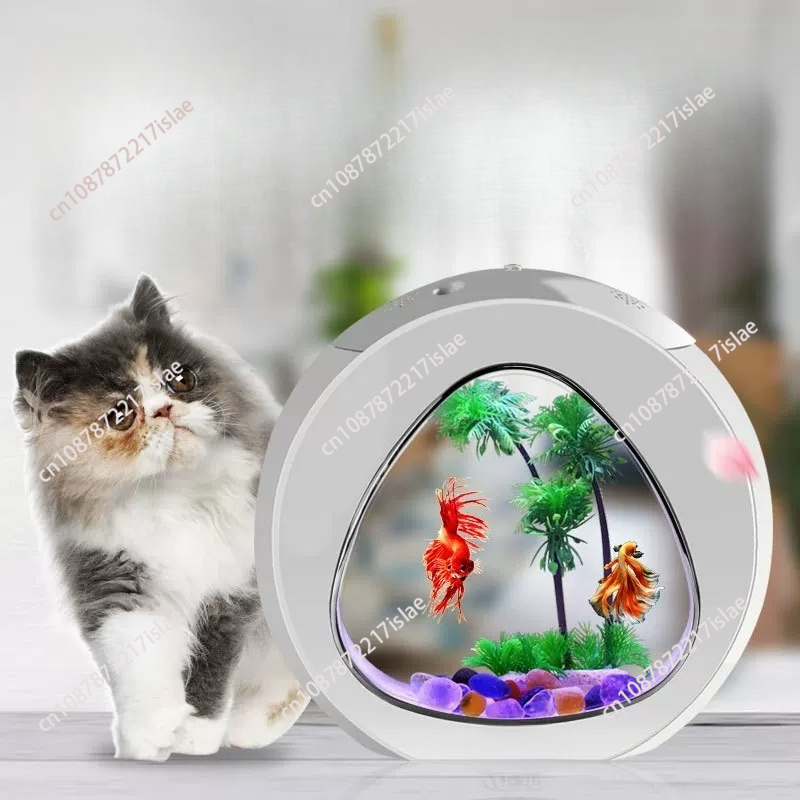 Małe akrylowe akwarium na biur – Aquarium Fish Small recenzja i cena