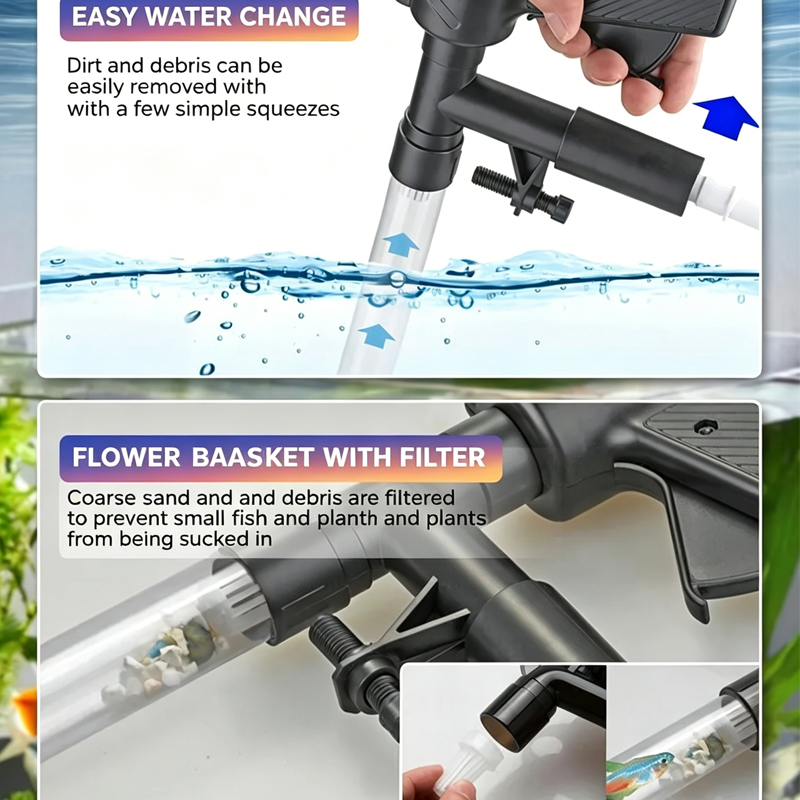 Pompa do wymiany wody w akwari – Gravel Vacuum Cleaner recenzja i cena