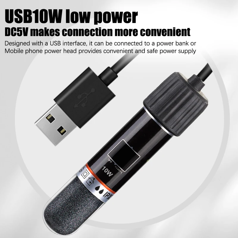 USB 26 ° CMini Grzałka zanurze – Aquarium Heater Submersible recenzja i cena