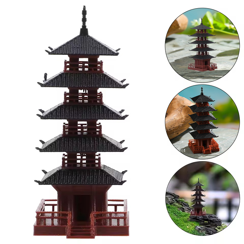 Miniaturowa Pagoda Statuetka M – Aquarium Fish Small recenzja i cena